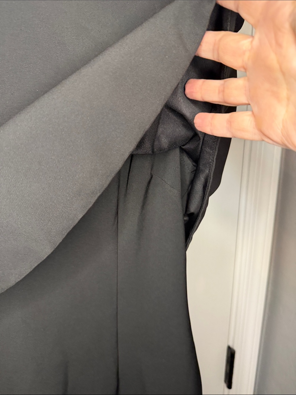 Black Sleeveless Overlay Mini Dress - Picture 4 of 8